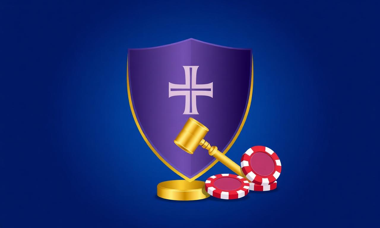 Maltesisk sköld med MGA-emblem på Gurras skrivbord